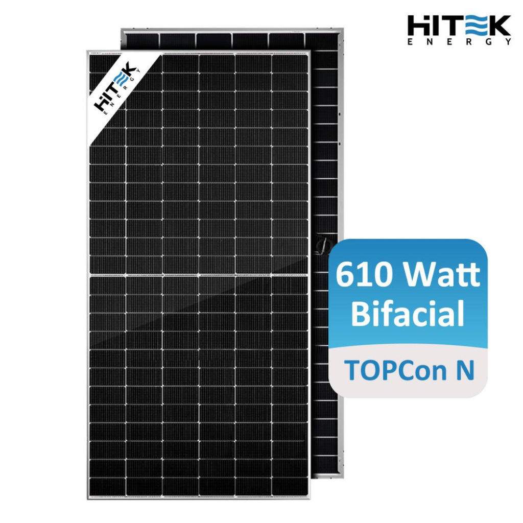 HITEK Mono Topcon Bifacial doble vidrio