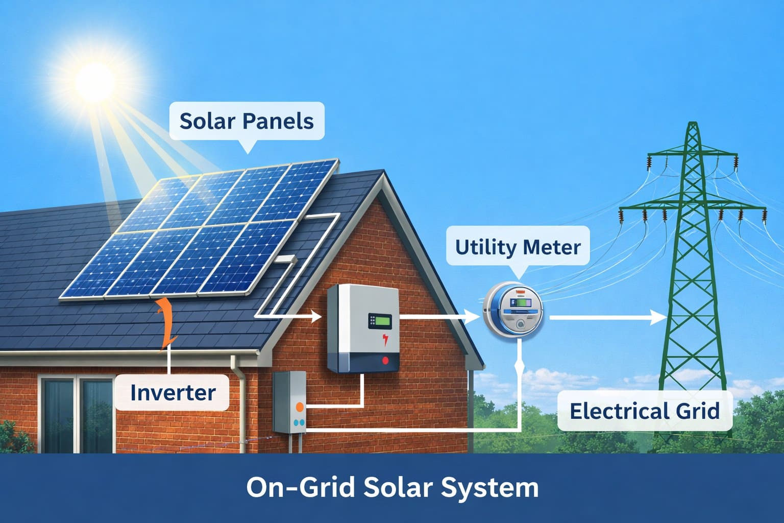 grid-tied solar system