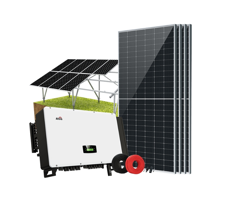 HITEK 1MW sur réseau système solaire avec onduleurs à chaîne